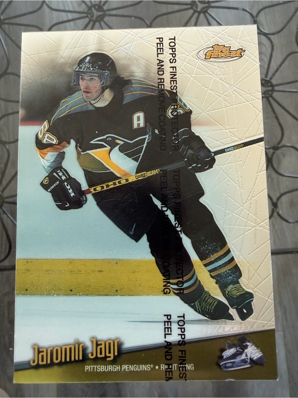Jaromir Jagr 1996/97 Topps Jumbo Pittsburgh Penguins Hockey Card